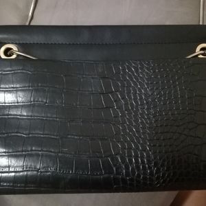 Zara black clutch bag like new